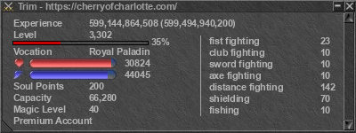 Signature for player Trim